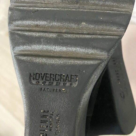 La Canadienne Black Wedge Suede Boots Size 8 - Picture 6 of 7